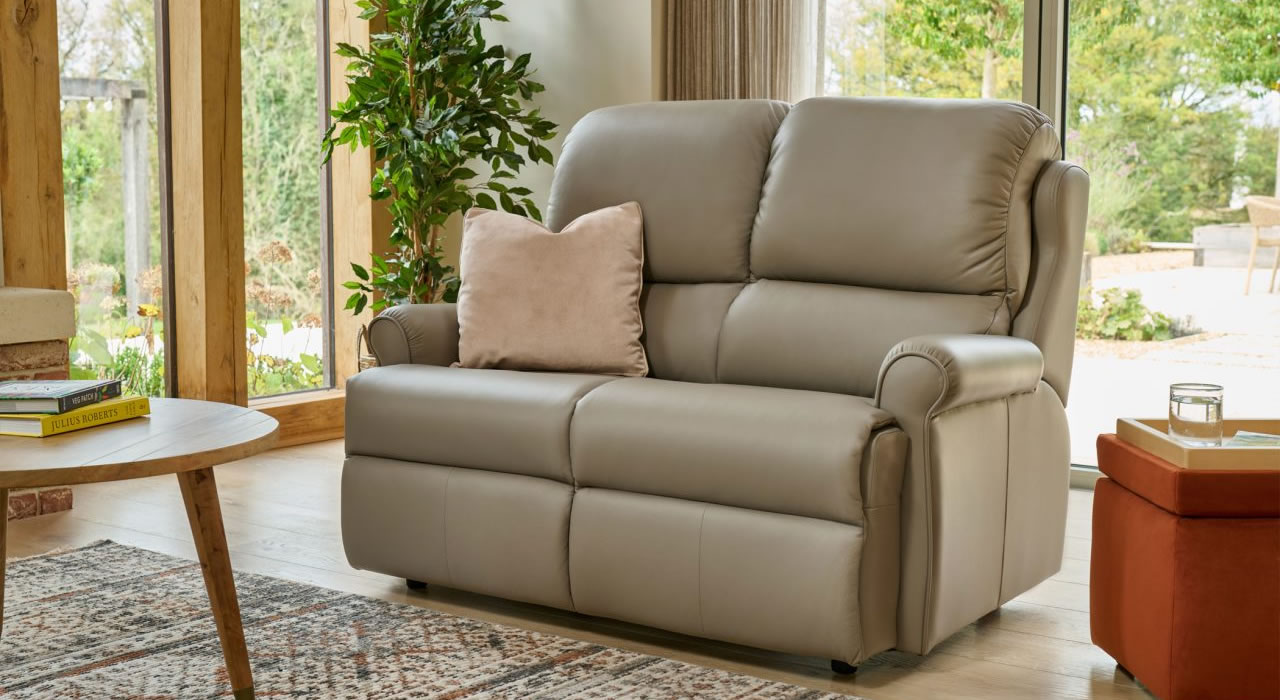 G Plan Lingfield leather sofa